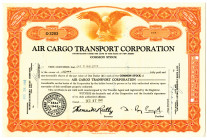 Air Cargo Transport Corp. 1946 I/U Stock Certificate