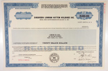 Shearson Lehman Hutton Holdings Inc., 1988, $20,000,000 Registered Specimen Bond