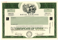 Boyd Gaming Corp. 1994 Specimen Stock Certificate