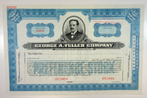 George A. Fuller. Ca.1920s. Specimen Stock Certificate
