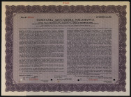 Salamanca Sugar Co., 1923 Specimen Voting Trust Stock Certificate.