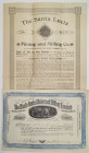 Santa Lucia Mining and Milling Co., 1891 and 1894, I/U Stock and Bond Pair