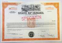 State of Israel 2007 Specimen Bond