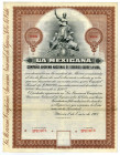 La Mexicana Compañía Anónima Nacional de Seguros Sobre La Vida, 1907 Specimen Bond
