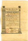 New Orleans Concordia Lodge of Ancient York Masons, No.3, 1832, $50 I/C Bond.