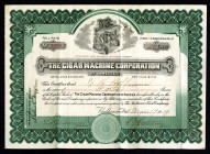 Cigar Machine Corporation of America, 1919 Issued Stock Certificate