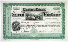 Granite Creek Smelting and Refining Co. 1900 I/U Stock Certificate