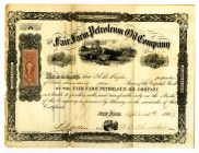 Fair Farm Petroleum Oil Co., 1865 I/U Stock Certificate.