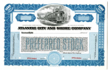 Atlantic City and Shore Co. ND (1920-40s) Specimen Stock Certificate