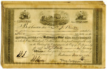 Baltimore & Ohio Railroad Co., 1852, Group of 20 I/C Stock Certificates