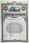 Sault Ste Marie and Southwestern Railway Co. 1889 Specimen Bond Rarity