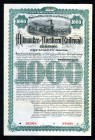 Milwaukee and Northern Railroad Co., 1890 Specimen Bond