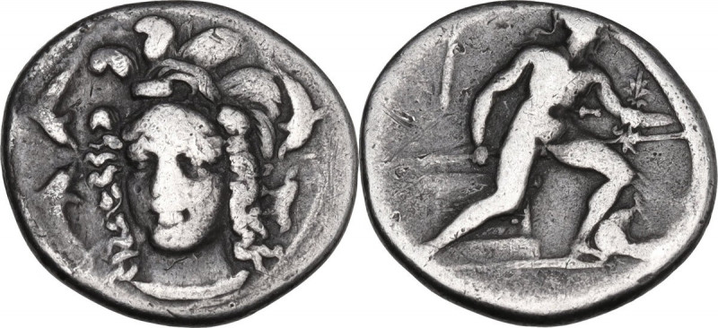 Sicily. Syracuse. Second Democracy (466-405 BC). AR Drachm, c. 410-405 BC. Obv. ...