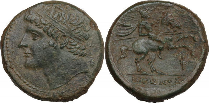 Sicily. Syracuse. Hieron II (274-215 BC). AE 28 mm, c. 240-215 BC. Obv. Diademed...