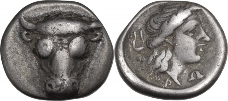 Continental Greece. Phokis. AR Hemidrachm, Federal coinage, c. 354-346 BC. Obv. ...