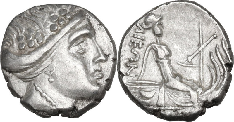 Continental Greece. Euboia, Histiaia. AR Tetrobol, 267-168 BC. Obv. Head of the ...