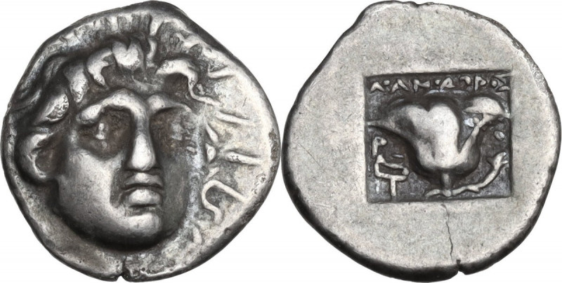 Greek Asia. Islands off Caria, Rhodes. AR Hemidrachm, c. 170-150 BC. ‘Plinthopho...