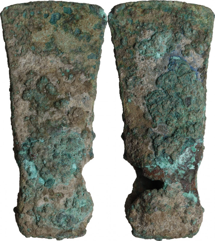 Aes Premonetale. Bronze axe-head, probably a pre-monetary item. Balkan region, 6...