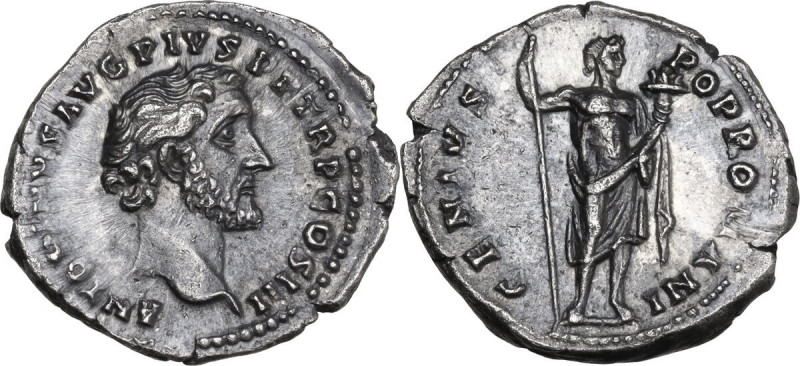 Antoninus Pius (138-161). AR Denarius, Rome mint. Obv. ANTONINVS AVG PIVS P P TR...