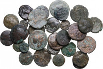 Greek World. Multiple lot of thirty-one (31) unclassified AE coins. AE.