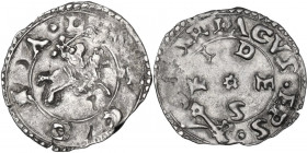 Ancona. Anonime attribuite a Clemente VII (sec. XVI). Bolognino marchigiano. CNI 81; M. 28; Berm. 755. AG. 0.47 g. 15.50 mm. R. BB.