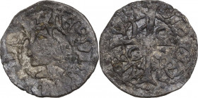 Cagliari. Ferdinando II d'Aragona (1479-1516). Reale minuto. MIR (Piem. Sard. Lig. Cors.) 24; Piras 1996 98. MI. 0.70 g. 16.50 mm. NC. BB.