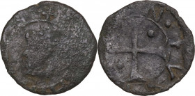 Cagliari. Filippo IV di Spagna (1621-1665). Cagliarese. CNI 31; MIR (Piem. Sard. Lig. Cors.) 77; Piras 1996 155. MI. 0.41 g. 11.70 mm. R. qBB/BB.