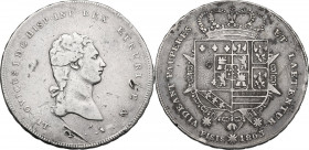 Firenze. Lodovico I di Borbone (1801-1803). Francescone 1803 II tipo. CNI 11/16; Gal. I, 4/8; MIR (Firenze) 415/5. AG. 27.07 g. 41.00 mm. R. Tipologia...