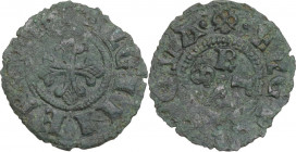 Foligno. Eugenio IV (1431-1438), Gabriele Condulmer. Picciolo. CNI 8; M. 41; Berm. 318. MI. 0.43 g. 15.00 mm. RR. qBB.