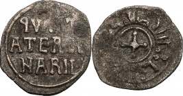 Messina. Guglielmo II (1166-1189). Quarto di Tercenario. Sp. 115; Travaini 1995 366a; D'Andrea-Contreras (Normans) 369. AG. 0.56 g. 13.50 mm. RR. BB.