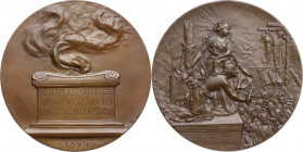Medaglia Napoli 1899, per il centenario della Repubblica Partenopea. 150° Johnson 45. AE. 62.00 mm. Opus: A. Cappuccio. SPL+.