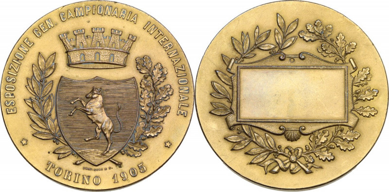 Esposizione Generale Campionaria Internazionale. Medaglia Premio, Torino 1905. A...