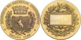 Esposizione Generale Campionaria Internazionale. Medaglia Premio, Torino 1905. AE dorato. 58.00 mm. Segnetti al ciglio. SPL.