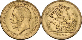Australia. George V (1910-1936). Sovereign 1931 P, Perth mint. Fried. 40. AV. 7.99 g. 22.00 mm. AU/MS.