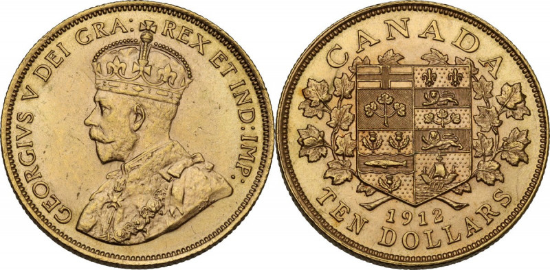 Canada. George V (1910-1936). 10 dollars 1912. Fried. 3. AV. 16.70 g. 27.00 mm. ...