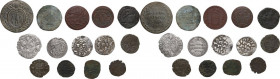 Lotto di quattordici (14) monete di varie epoche e zecche. AG, MI, AE.