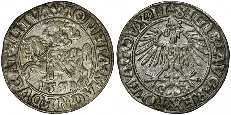 Sigismund II August, 1/2 Groschen Vilnius 1551 - LI/LITVA Variety LI/LITVA.&nbsp...