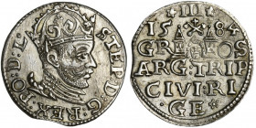Stephen Bathory, 3 Groschen Riga 1584 R1