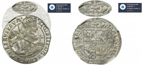 Sigismund III Vasa, 1/4 Thaler Bromberg 1623 - NGC MS66 - RARE MAX - JEDYNY R3