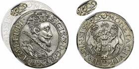 Sigismund III Vasa, 1/4 Thaler Danzig 1609 - NGC MS60 - RARE R4