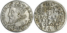 Sigismund III Vasa, 3 Groschen Krakau 1600 R1