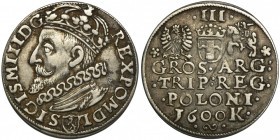 Sigismund III Vasa, 3 Groschen Krakau 1600 R1