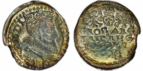 Sigismund III Vasa, 3 Groschen Lublin 1598 - ex. PCGS MS62 R