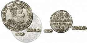 Sigismund III Vasa, 3 Groschen Olkusz 1594 - UNLISTED NIENOTOWANY