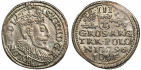 Sigismund III Vasa, 3 Groschen Olkusz 1596