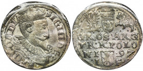 Sigismund III Vasa, 3 Groschen Olkusz 1597 - ex. NGC MS64