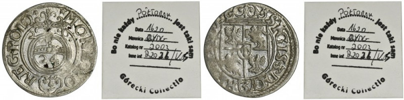 Sigismund III Vasa, 3 Polker Bromberg 1620 Egzemplarz pochodzący z kolekcji Adam...