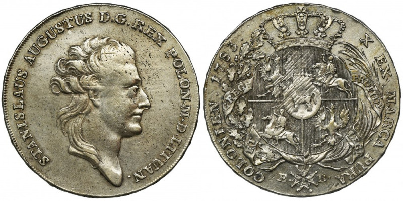 Poniatowski, Thaler Warsaw 1783 EB - RARE Rzadszy talar Stanisława Augusta Ponia...