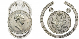 Polish Kingdom, 10 zlotych polskich 1824 IB - VERY RARE R1