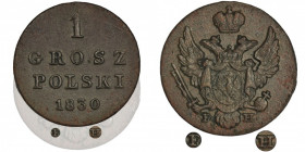 Polish Kingdom, 1 groschen Warsaw 1830 FH - RARE R2